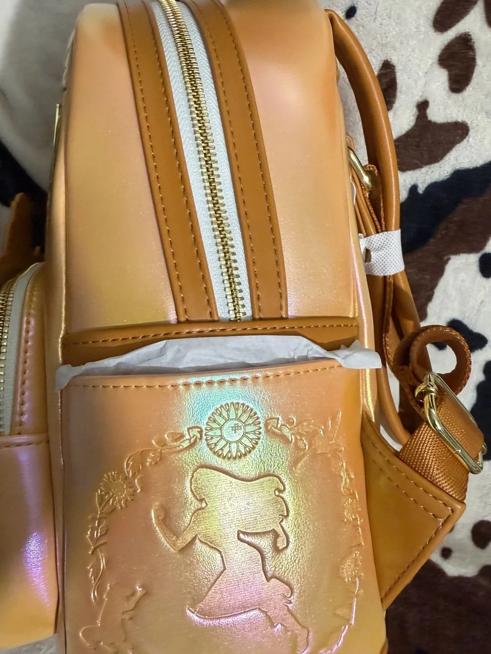 Loungefly Orange Sunflower & Autumn Cake Mini Backpack - Picture 4 of 5